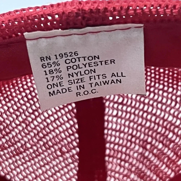 Vtg Glen Canyon Dam Page, AZ Adjustable Snapback Foam Trucker Hat/Cap Red/White - Picture 15 of 16